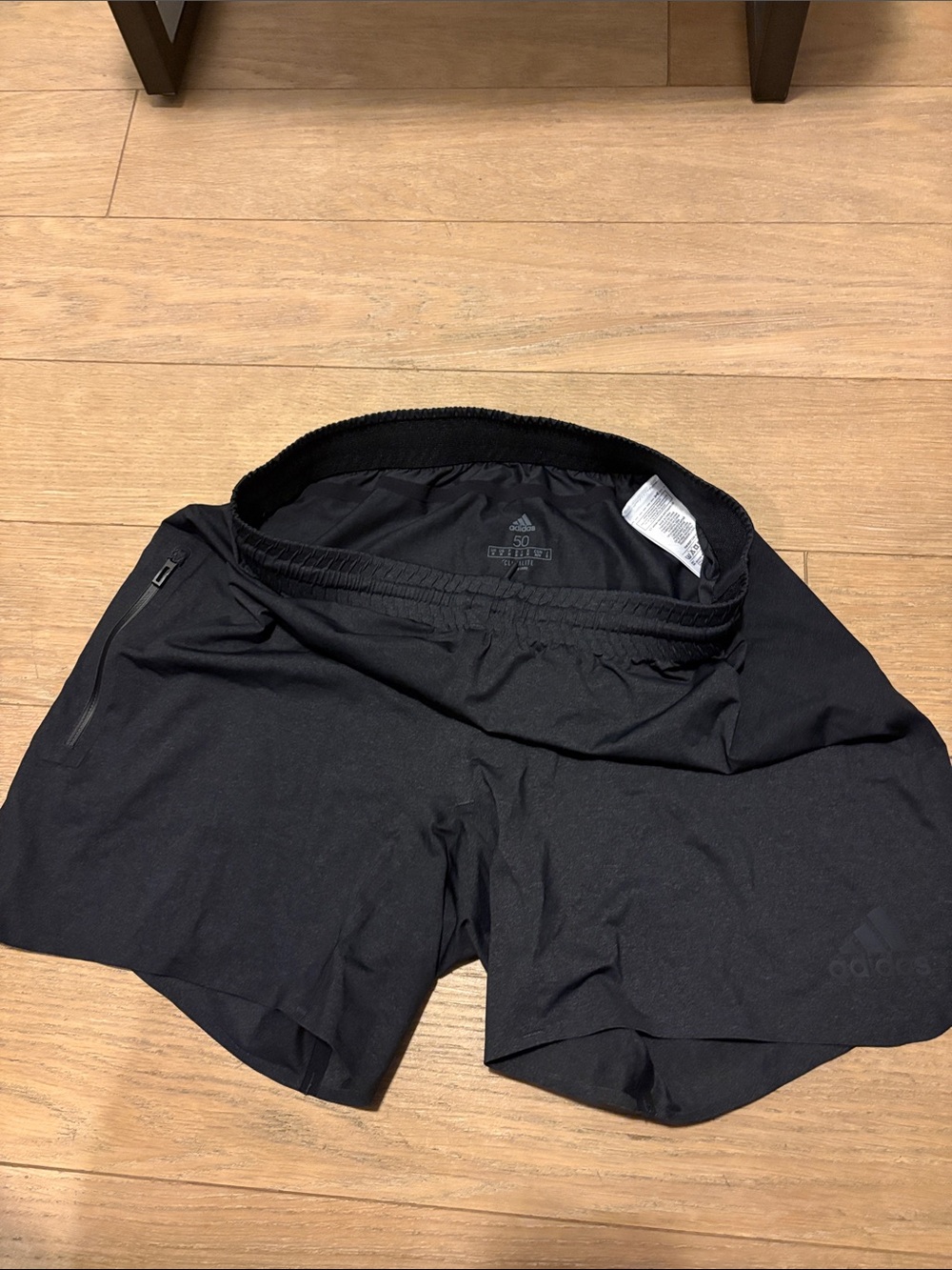 adidas Black Men's 2-in-1 Athletic Shorts